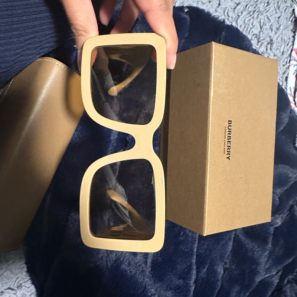 Burberry Beige Square Sunglasses